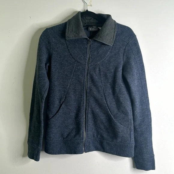 ibex zip up Marino wool jacket size small